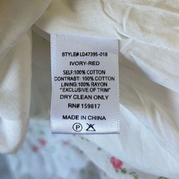 Altar'd State White and Pink Floral Dress Women's Size Small - Picture 11 of 12